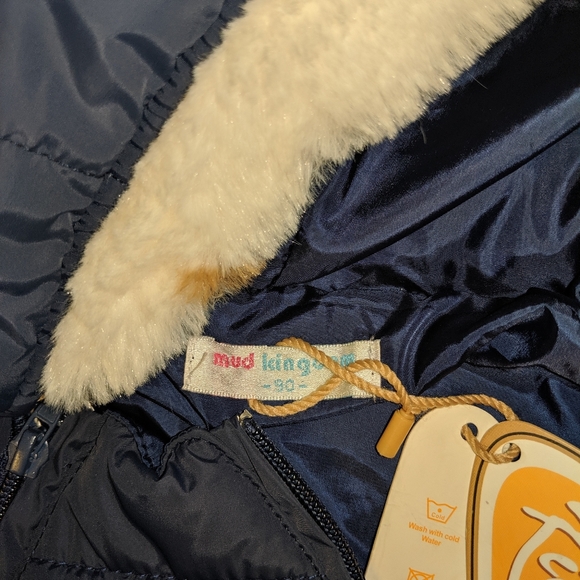 New Baby Snowsuit sz 3-12 months Dark Blue - Picture 2 of 5